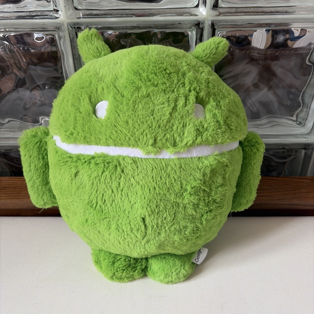 Official Google Android Droid Plush 14" Google Promo Large Furry Fluffy Plush